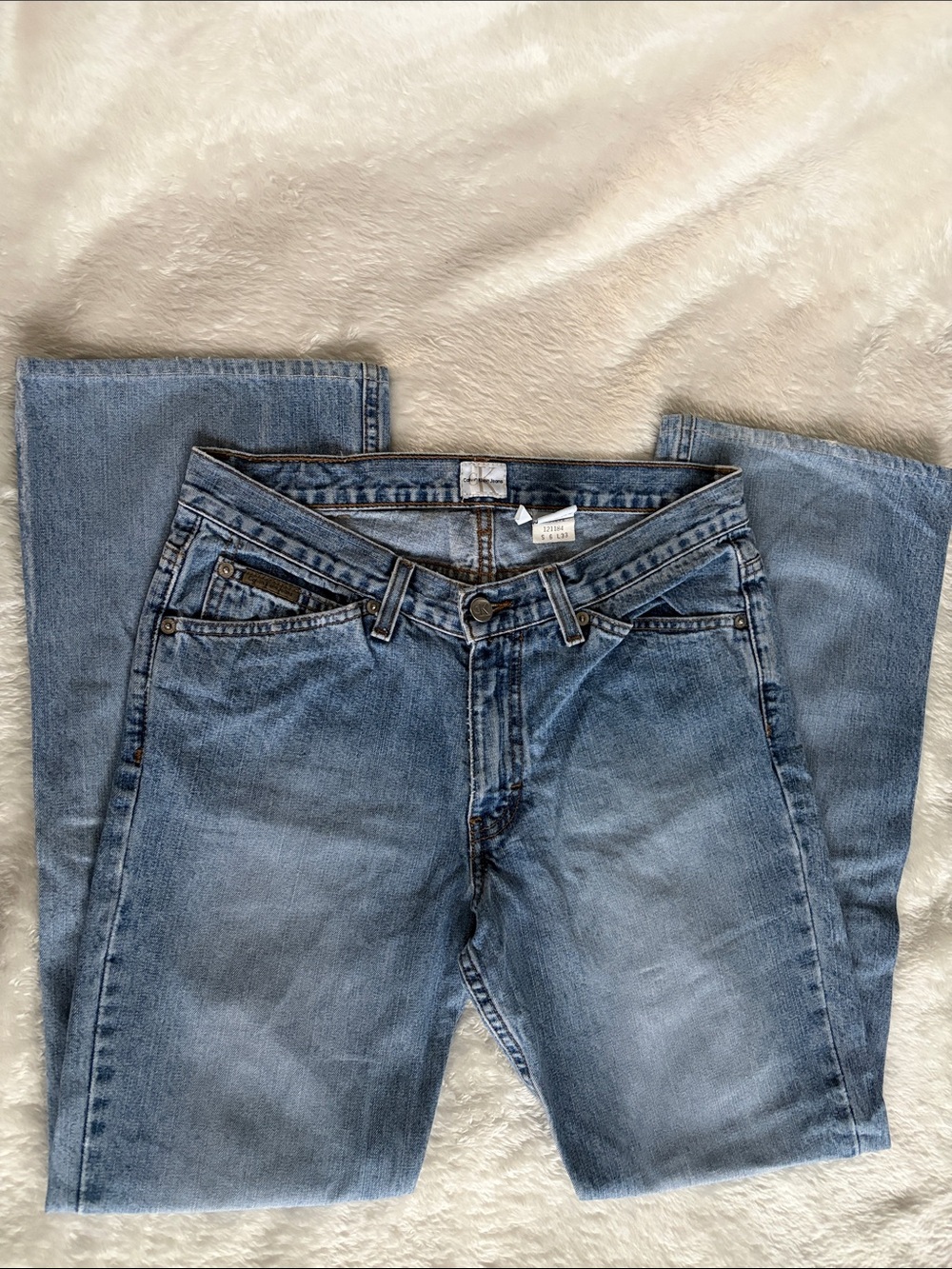 Calvin Klein Jeans | Calvin Flare | Sandblast Light Wash Jeans | Size 6 Long